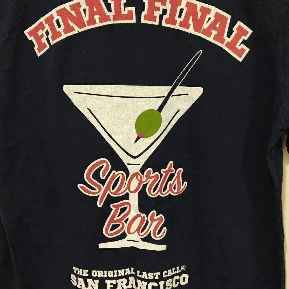 Vintage Sports Martini Bar T-shirt Medium San Francisco